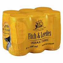 Fitch & Leedes – Indian Tonic, Pack of 6 Cans, 200ml