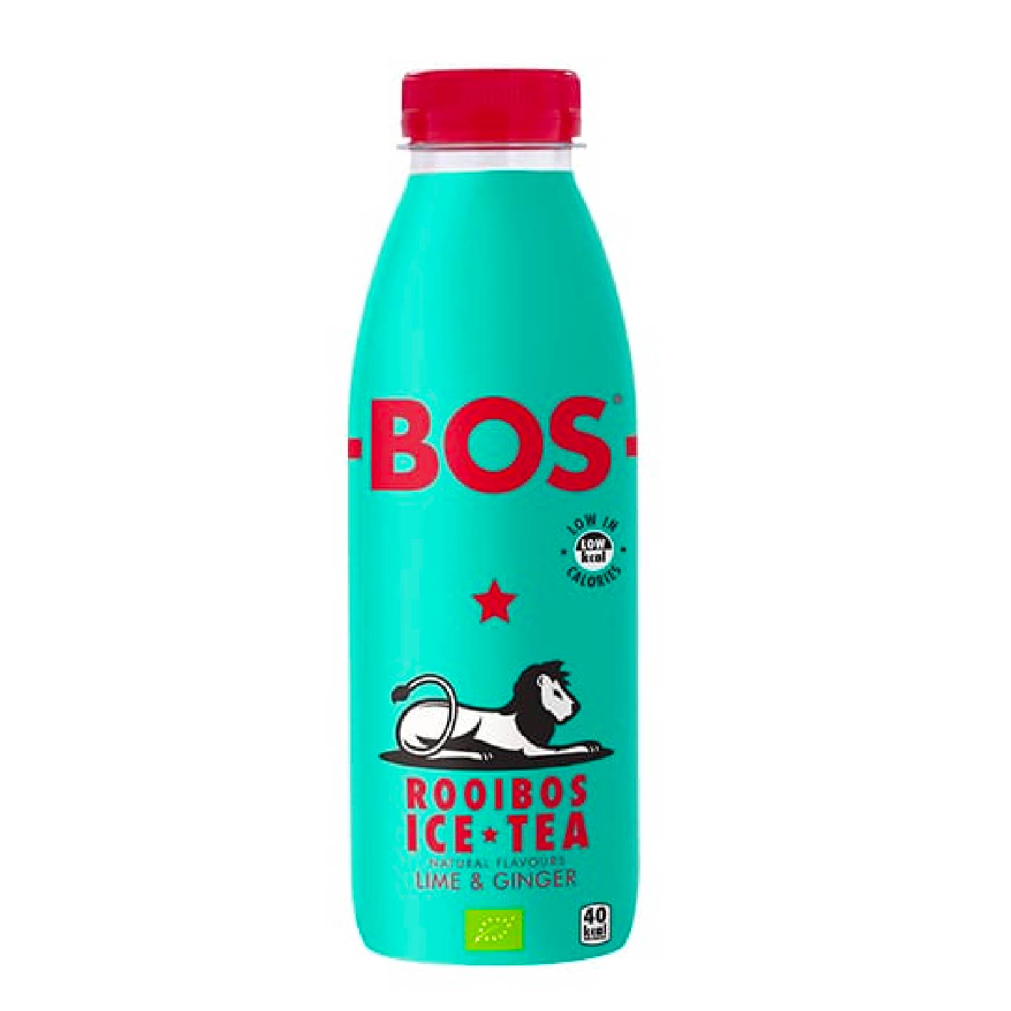 BOS Bio Ice Tea – Lime & Ginger , Pack of 6 PET Bottles, 500ml