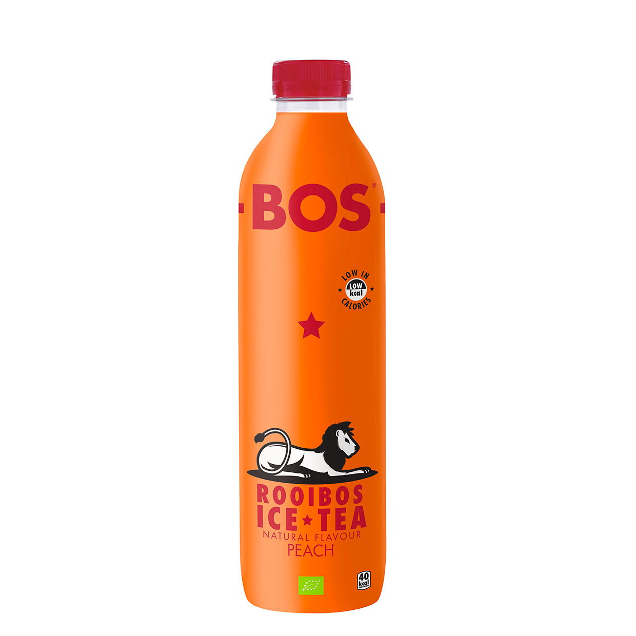 BOS Ice Tea – Peach, Pack of 6 PET Bottles, 1 Liter